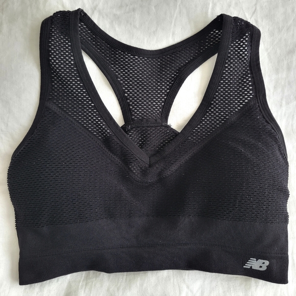 New Balance Other - New Balance Black Mesh Sports Bra L